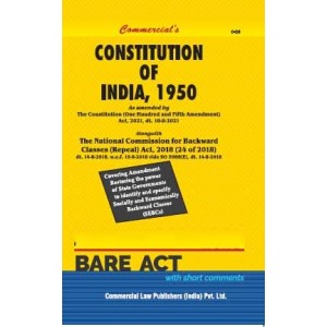 Commercial's The Constitution of India, 1950 Bare Act 2023